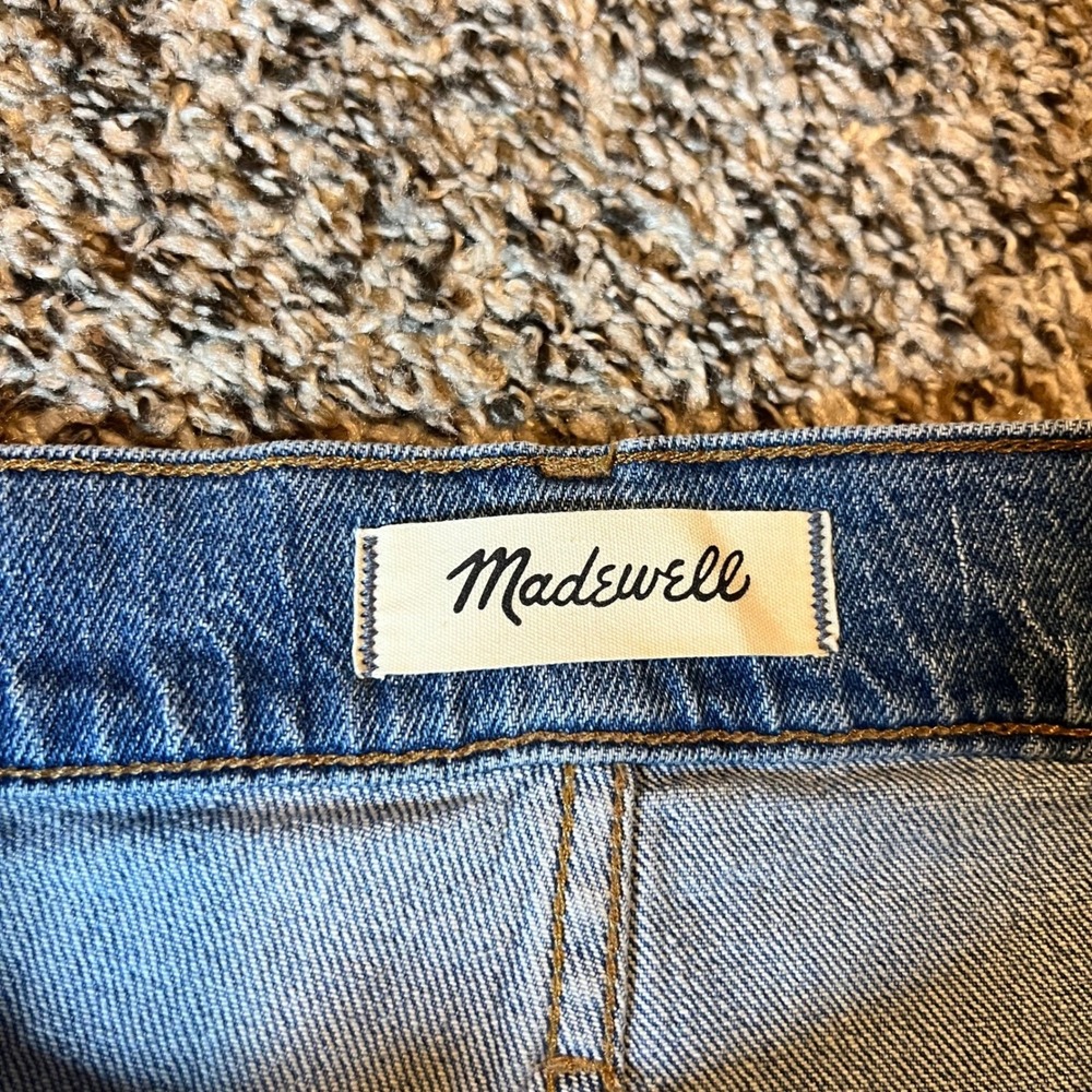 Madewell The Perfect Vintage Jean Distressed Frayed Hem Medium Wash Size 26P - Picture 2 of 8